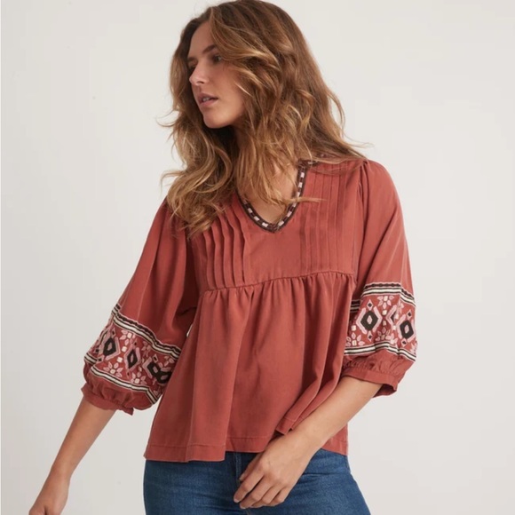 Marine layer // tocaloma boho blouse - Picture 3 of 9